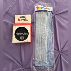 Tervis Straw Lid & Pack of 6 Straws NIP